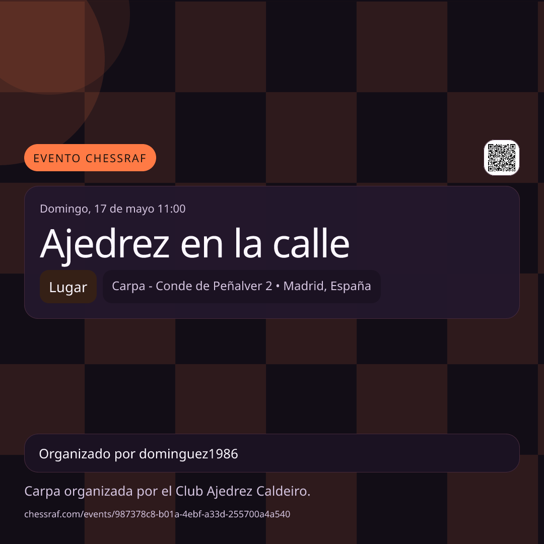 Event image for Ajedrez en la calle